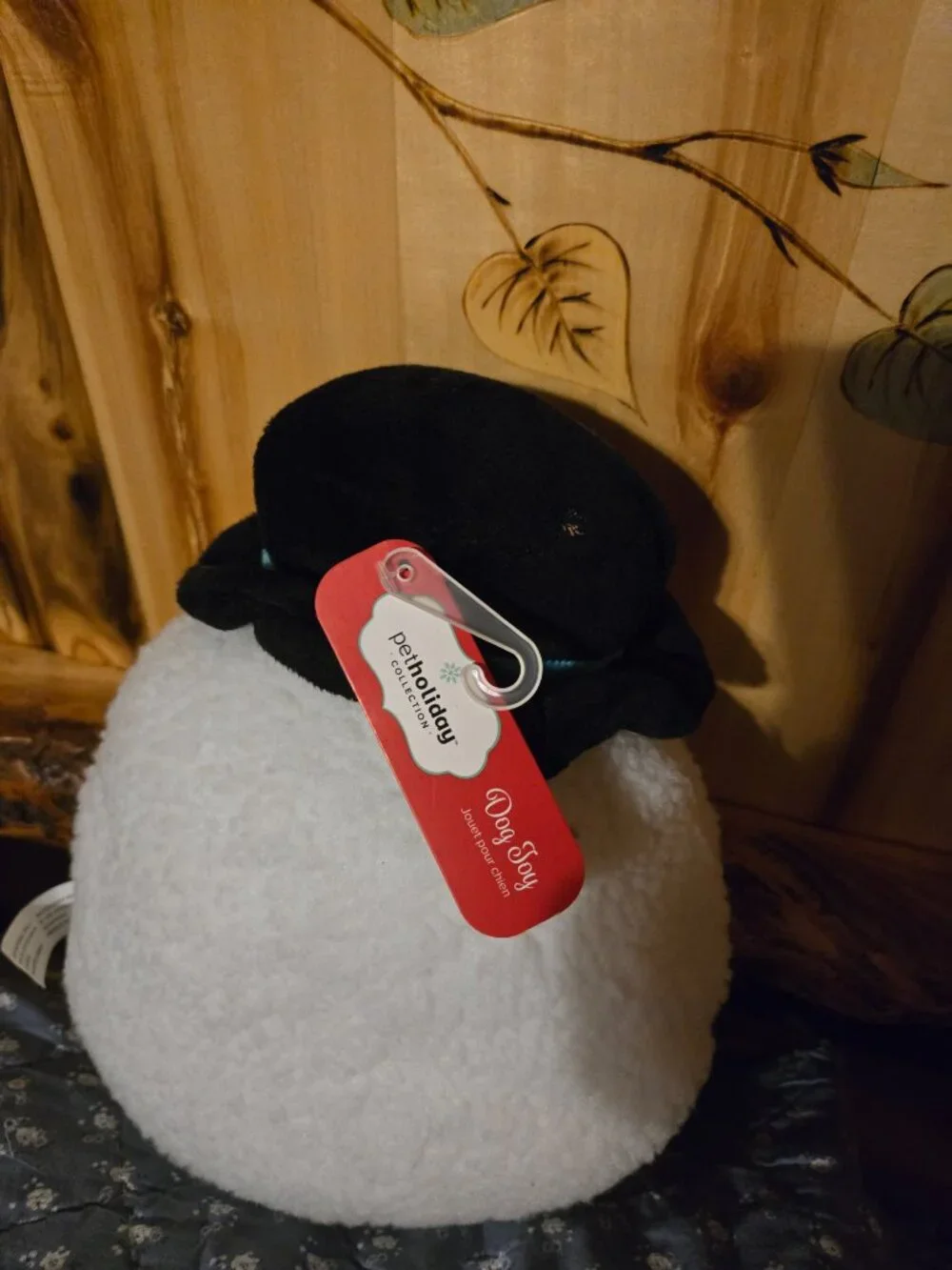 Pet Holiday Snowman Dog Squeak Toy.  NWT